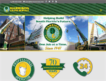Tablet Screenshot of harrisoncrane.com